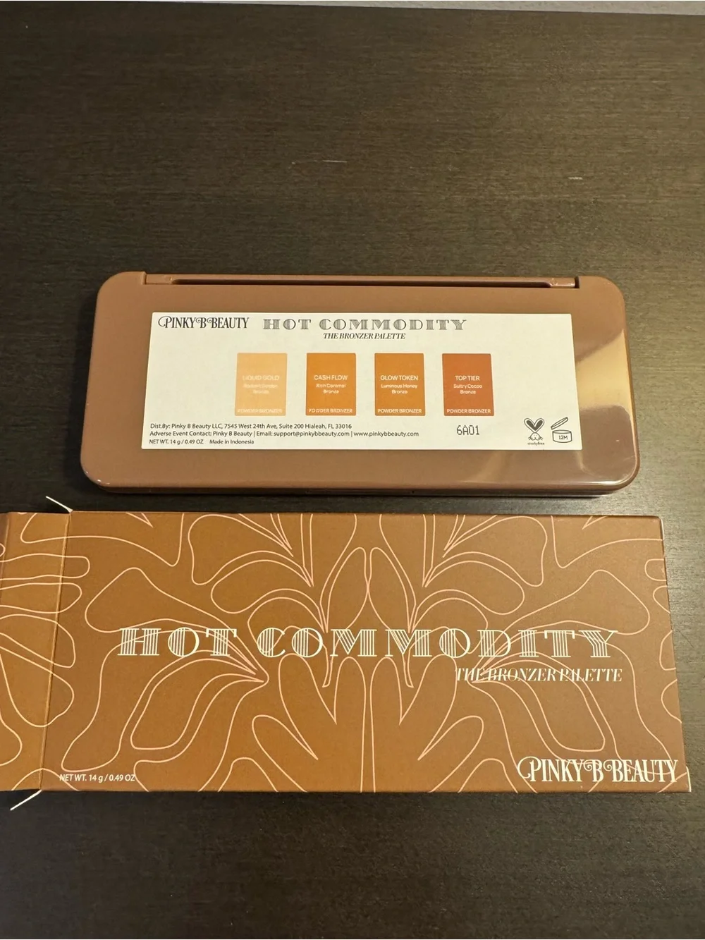 Pinky B Cosmetics Hot Commodity The Bronzer Palette 14 g Full Size NIB